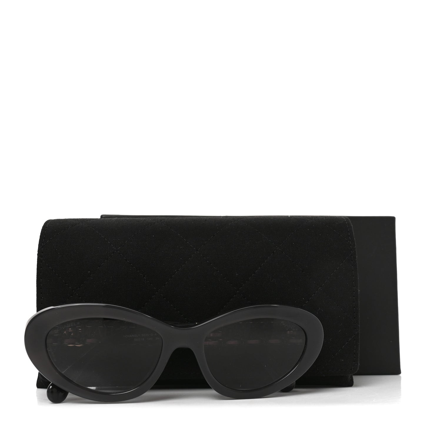 Acetate Lambskin Cat Eye Sunglasses 5538-Q Grey Multicolor