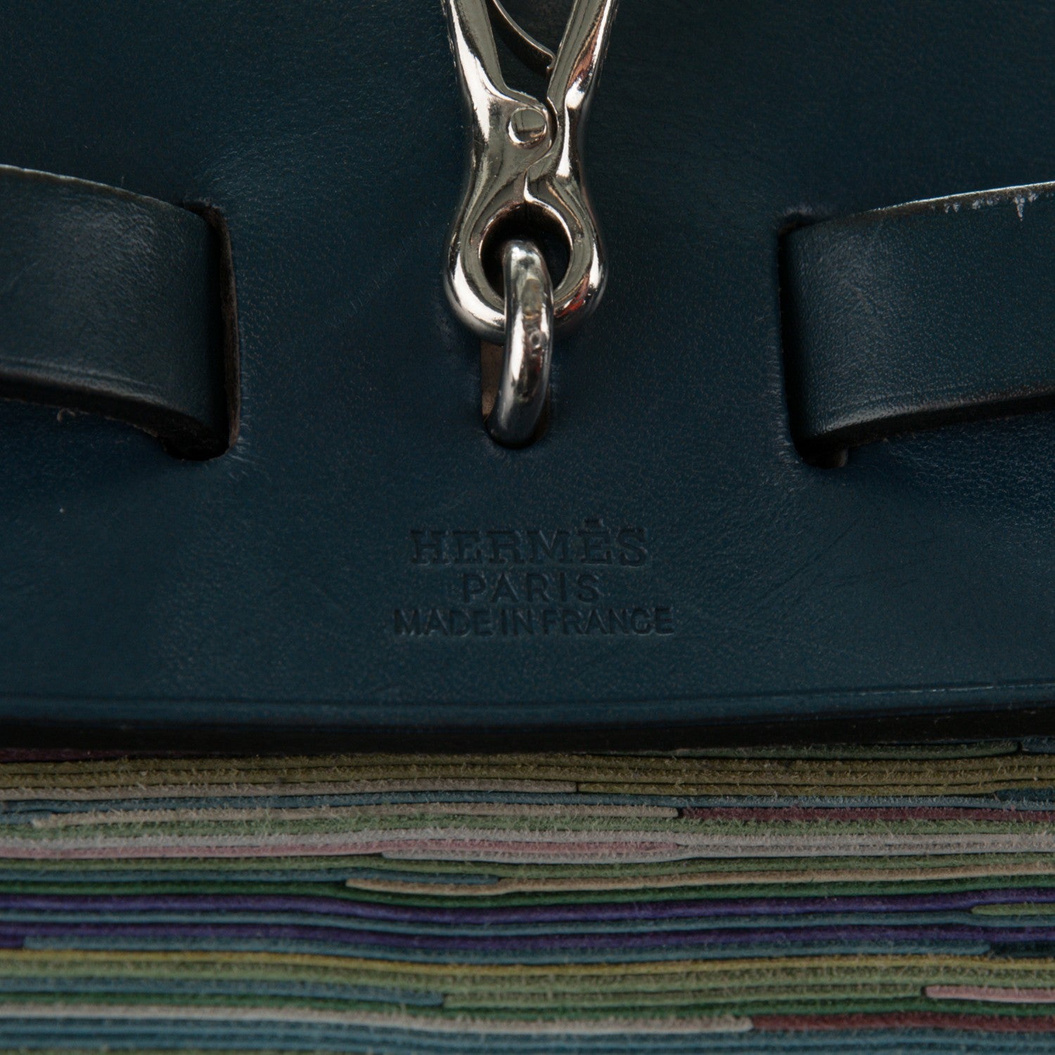 Hermes Barenia Vibrato Herbag 30 PM Indigo 11 of 14