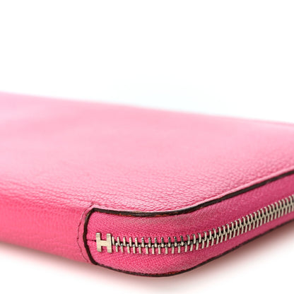 Hermes Chevre Mysore Azap Wallet Rose Shocking 9 of 10