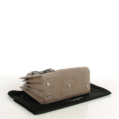 Saint Laurent Suede Crocodile Embossed Baby Sac De Jour Fog 4 of 7
