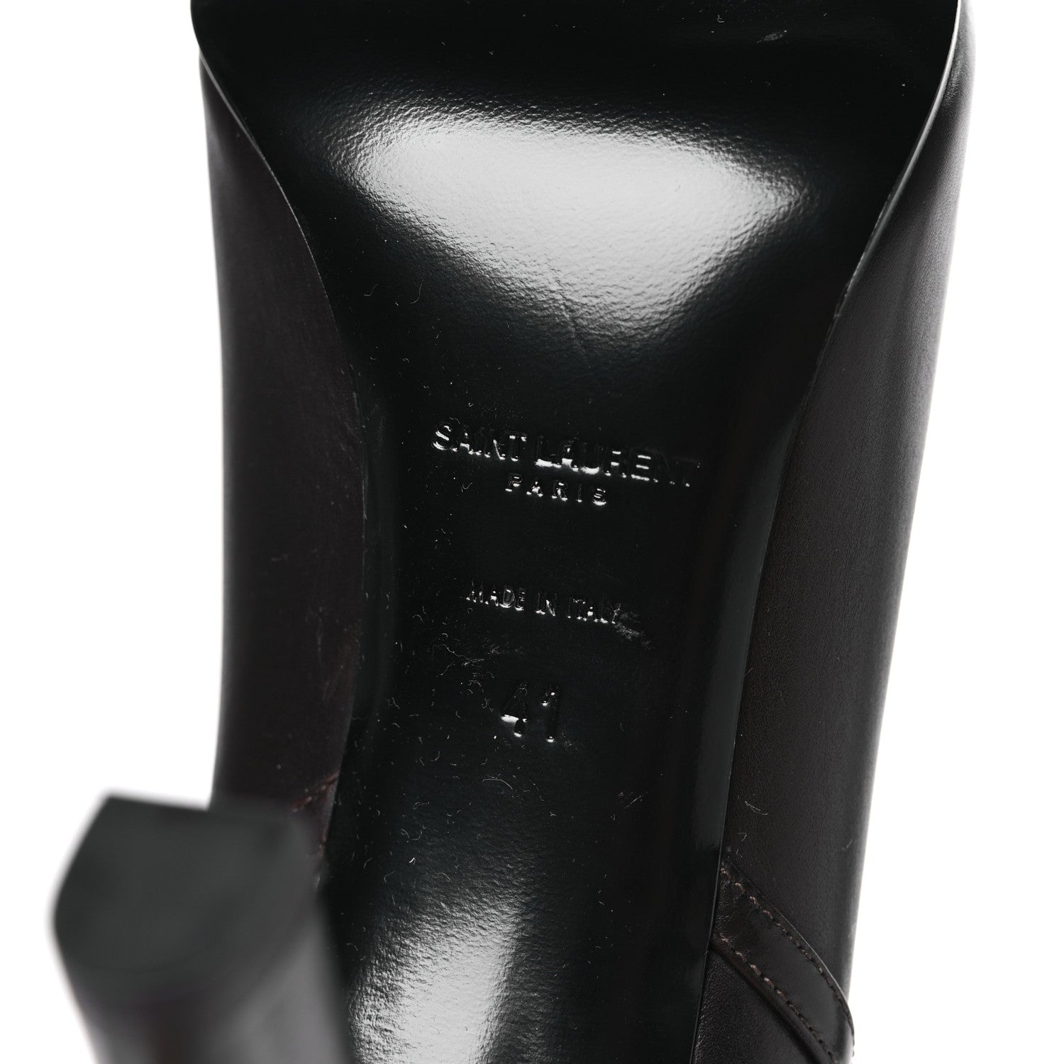 Saint Laurent Jane 90 Knee High Boots 41 Mocaccino 6 of 9