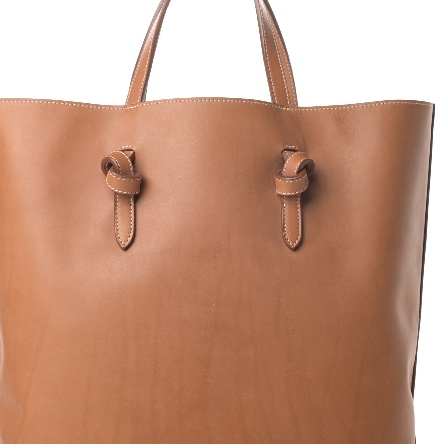 Celine Supple Calfskin Tie Knot Twisted Tote Tan 9 of 13