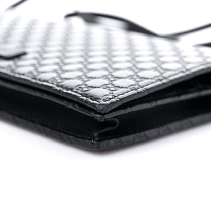 Gucci Microguccissima Crossbody Wallet Black 8 of 10