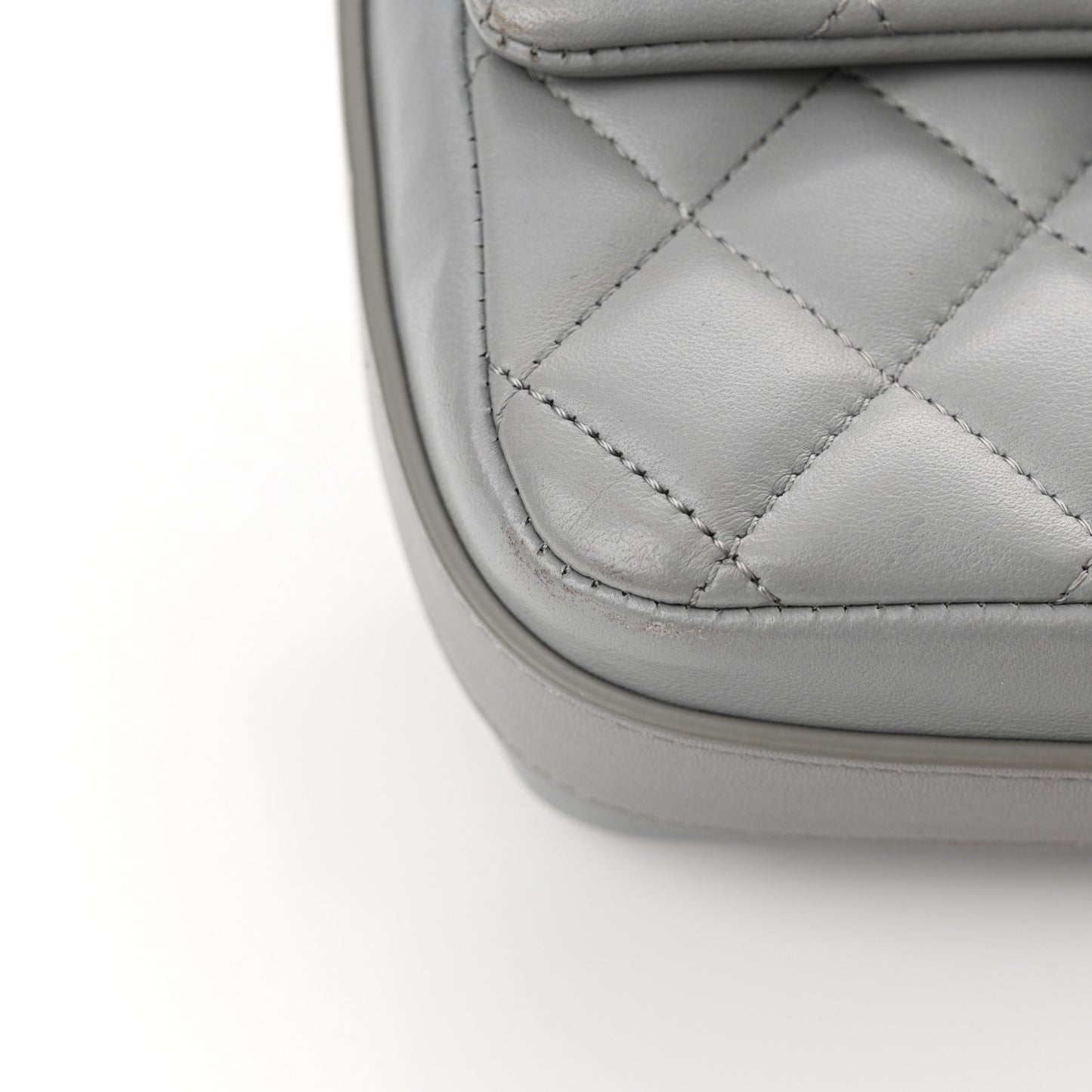 Calfskin Quilted Bolero De Chanel Flap Bag Grey