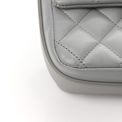 Chanel Calfskin Quilted Bolero De Chanel Flap Bag Grey 13 of 15