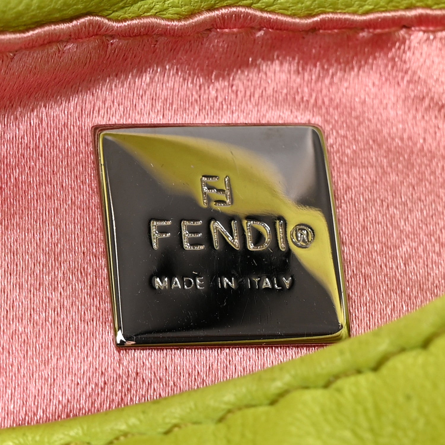 Fendi Nappa Mini Half Moon Baguette Green 6 of 12