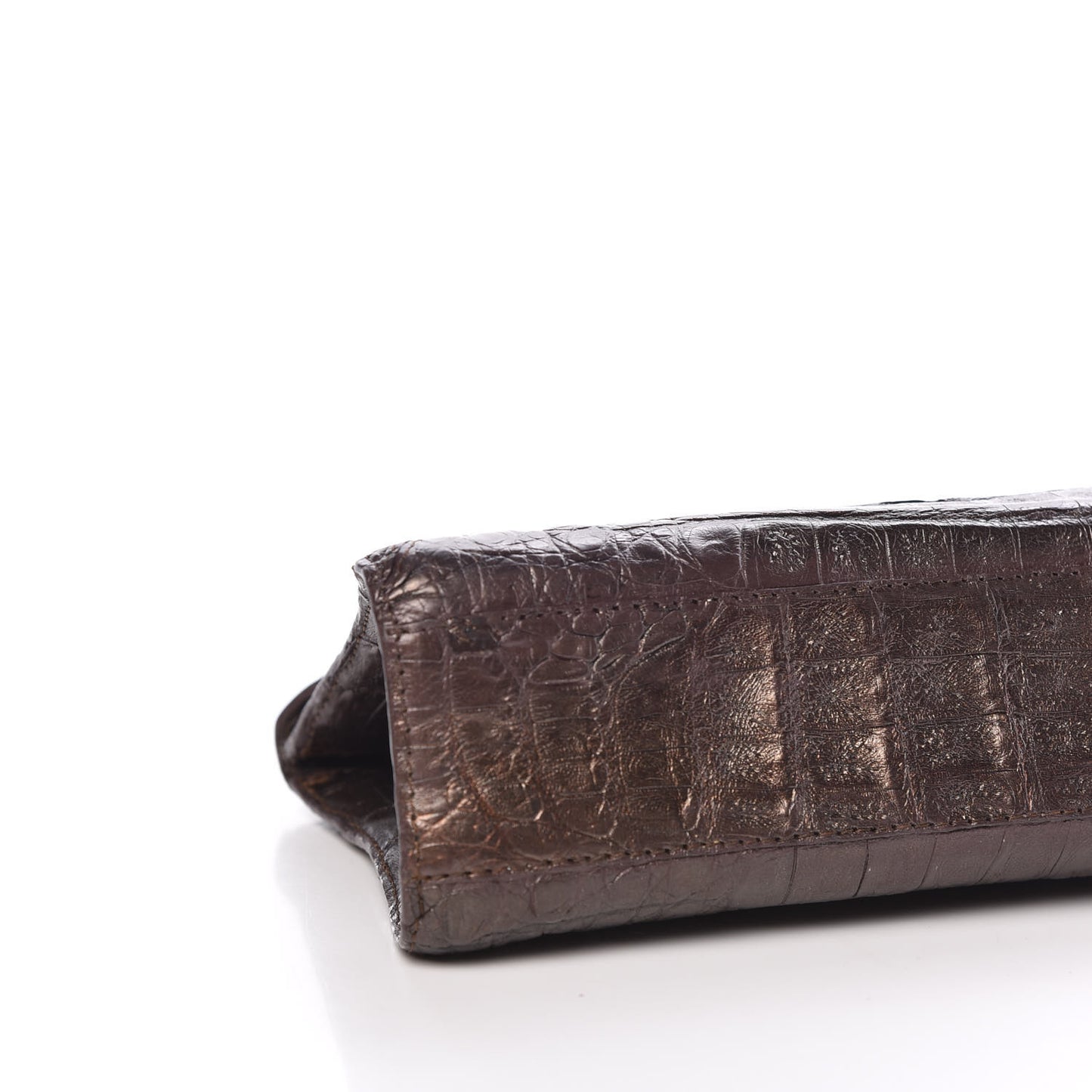 Crocodile Clutch Bronze