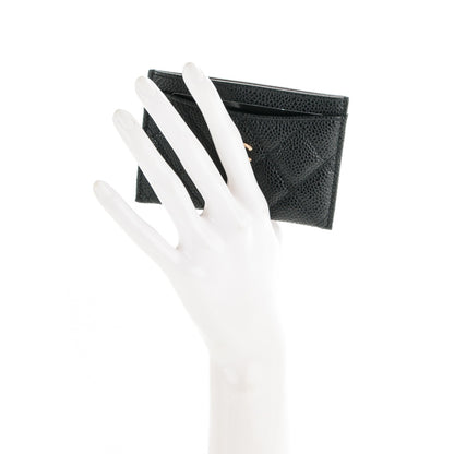 Chanel Caviar Quilted Card Holder Black 2 of 7