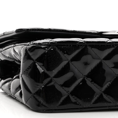 Chanel Patent Quilted Medium Double Flap Black 9 of 12
