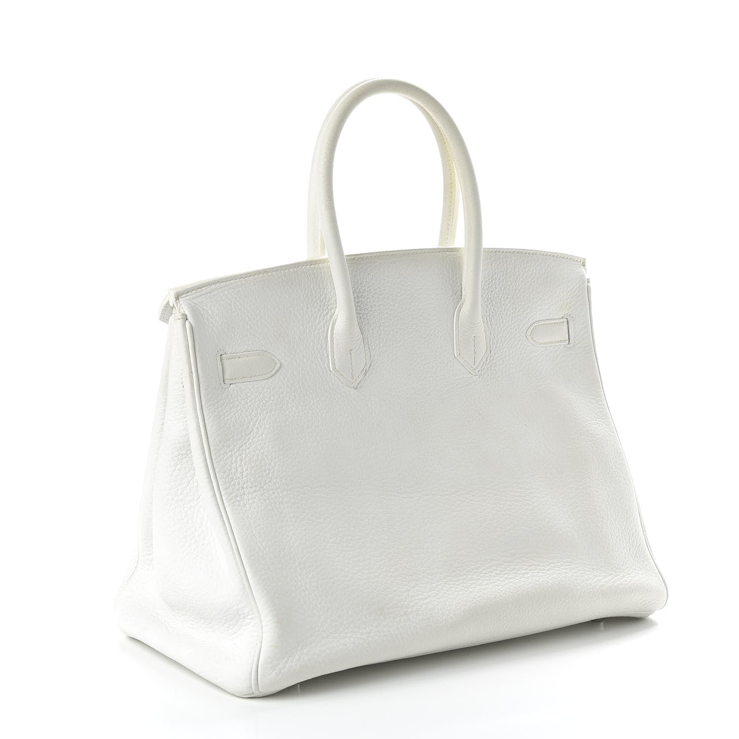 Hermes Taurillon Clemence Birkin 35 White 3 of 14
