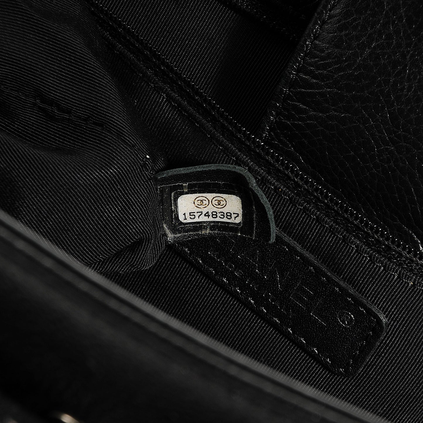 Calfskin Cerf Executive Shopper Tote Black