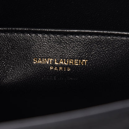 Saint Laurent Calfskin Monogram Baby Cabas Black 7 of 9