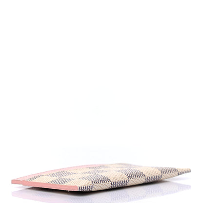 Louis Vuitton Damier Azur Daily Card Holder Rose Ballerine 3 of 4