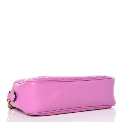 Gucci Calfskin Matelasse Small GG Marmont Chain Shoulder Bag Candy Mousse 4 of 11