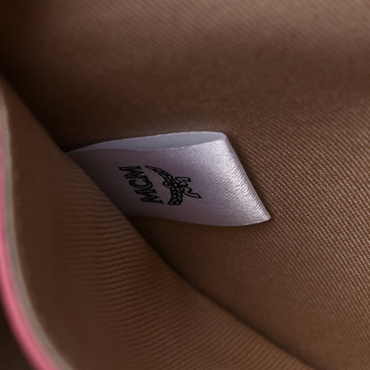 MCM Visetos Camera Crossbody Bag Powder Pink 8 of 11