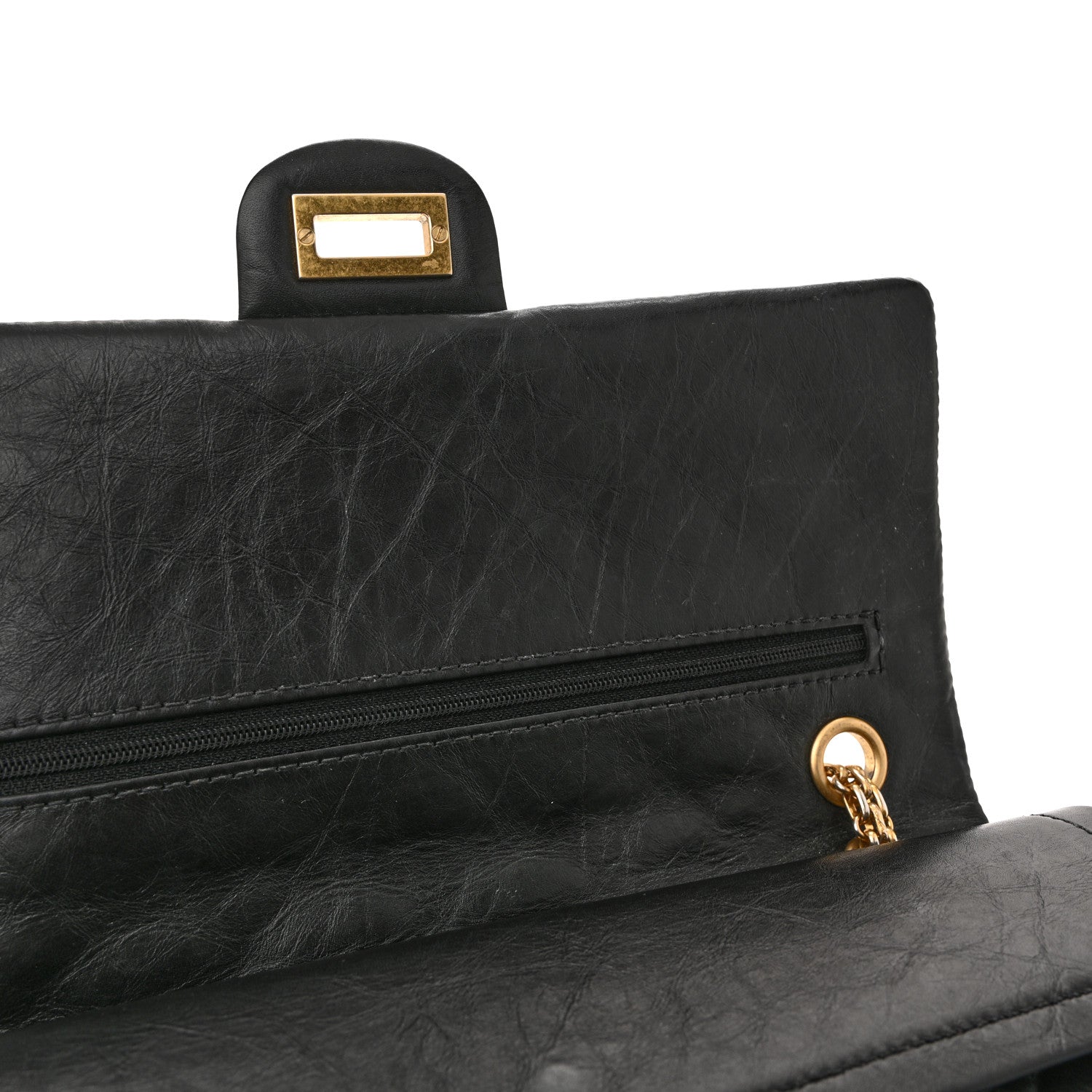Chanel Aged Calfskin Quilted 2.55 Reissue 226 Flap Black 13 of 14