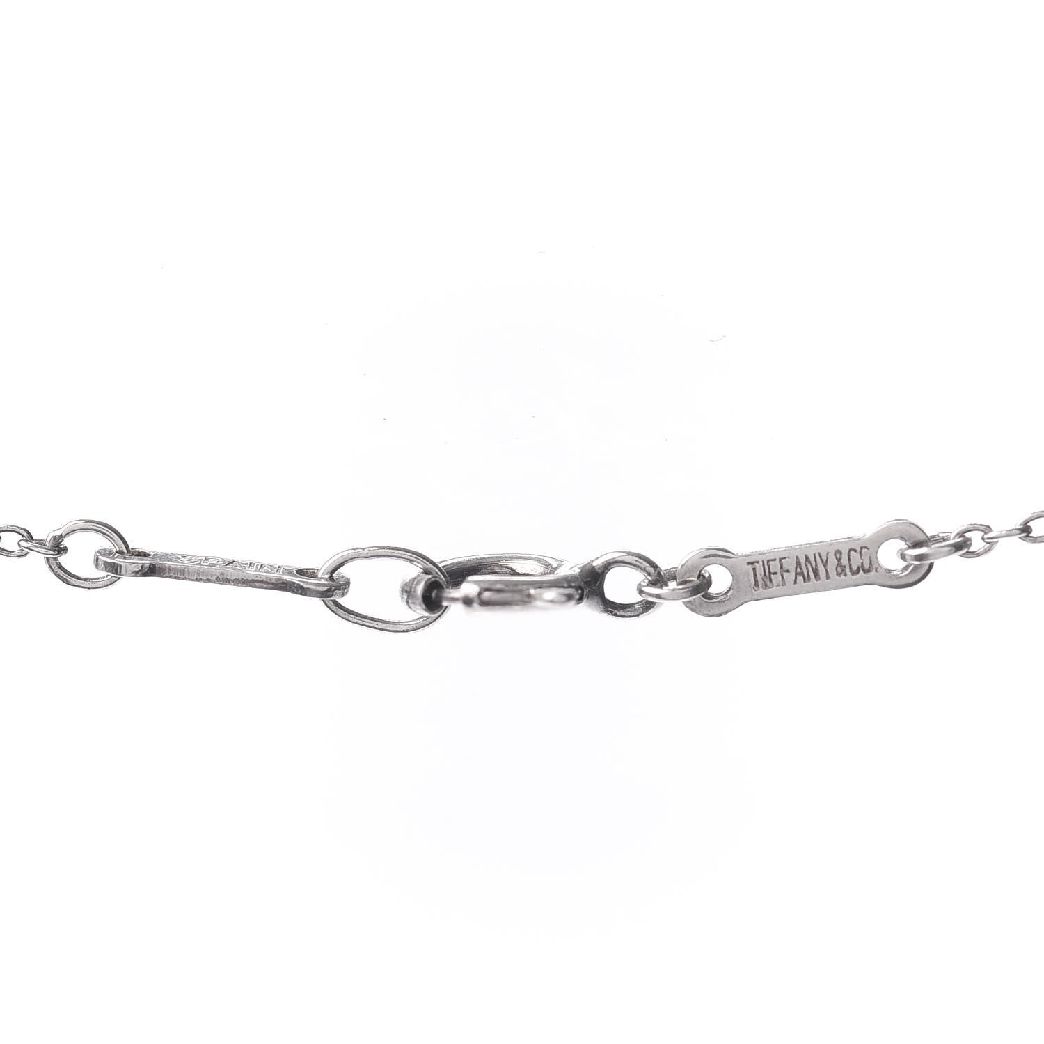 Tiffany Sterling Silver Elsa Peretti Letter K Pendant Necklace 4 of 4
