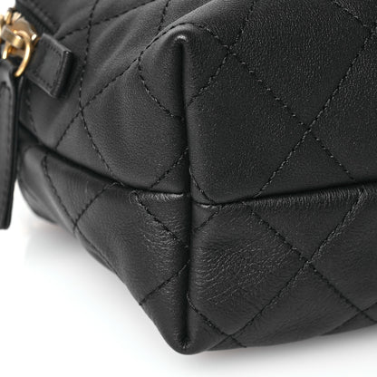 Chanel Calfskin Quilted Mini Bowling Bag Black 9 of 10