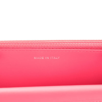 Chanel Caviar Timeless CC Wallet On Chain WOC Pink 7 of 8