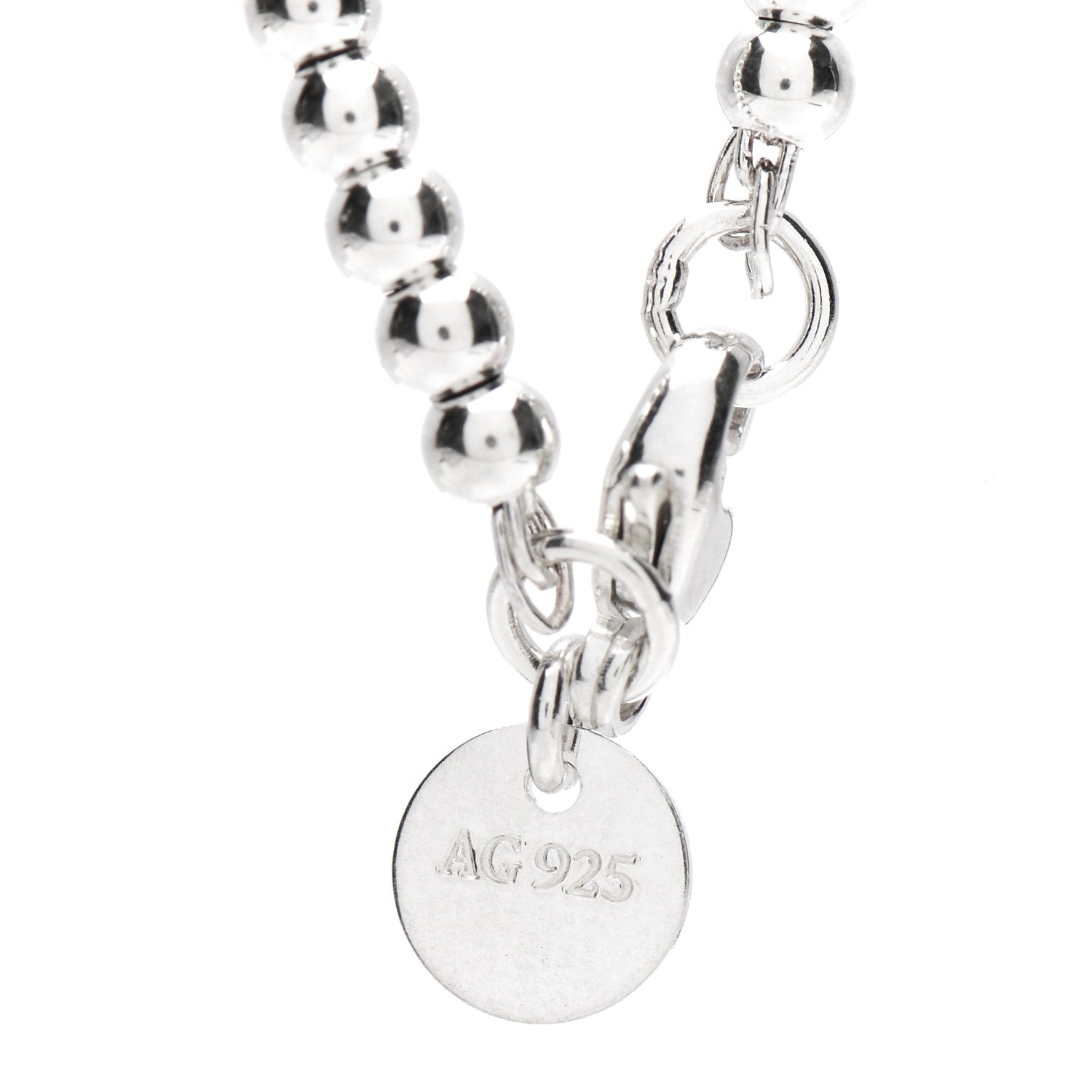 Tiffany Sterling Silver 3mm Return to Tiffany Heart Lock Bead Bracelet 6 of 6