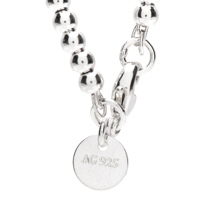 Tiffany Sterling Silver 3mm Return to Tiffany Heart Lock Bead Bracelet 6 of 6
