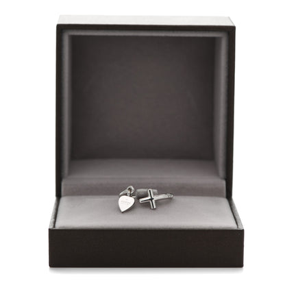 Gucci 18K White Gold Cross and Heart Ring 49 5 5 of 5