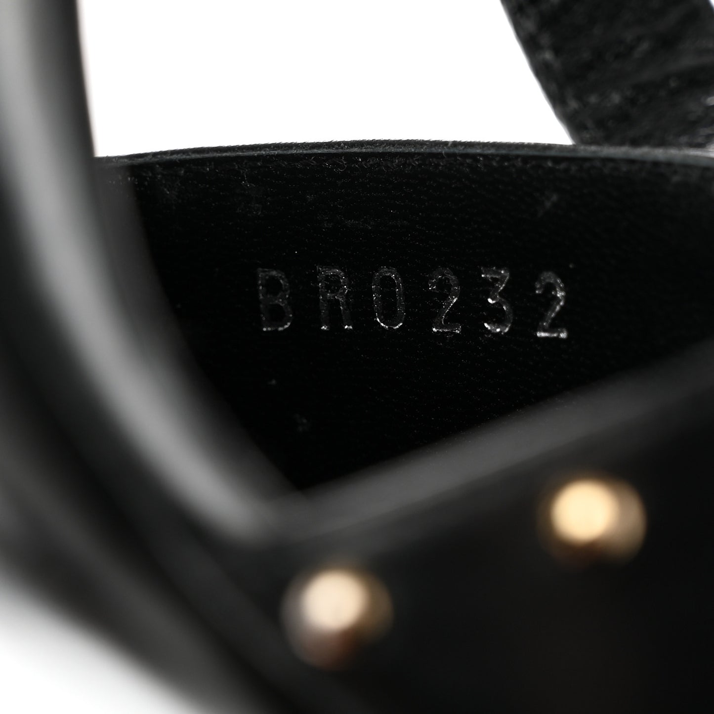 Calfskin Studded Monogram Silhouette Sandals 36 Black