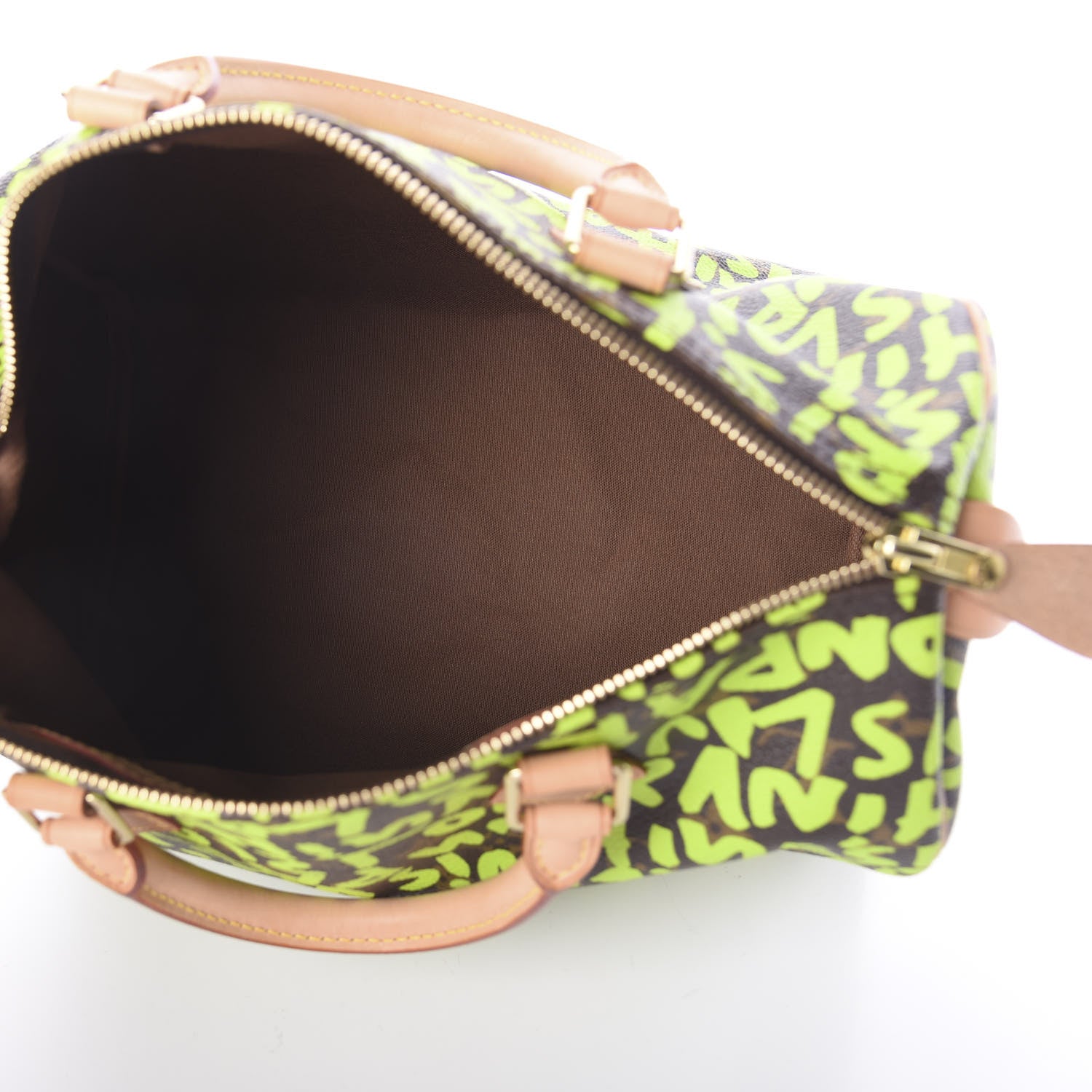Louis Vuitton Monogram Graffiti Speedy 30 Green 5 of 8
