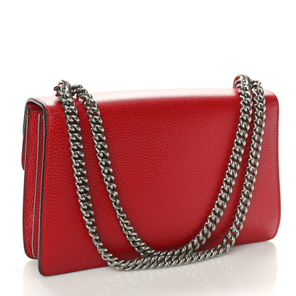 Gucci Dollar Calfskin Swarovski Crystal Small Dionysus Shoulder Bag Hibiscus Red 2 of 10