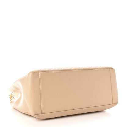 Chanel Caviar Quilted Grand Shopping Tote GST Beige 4 of 15