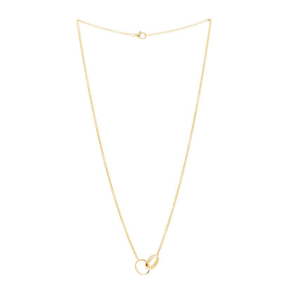 Cartier 18K Yellow Gold Interlocking LOVE Necklace 3 of 9