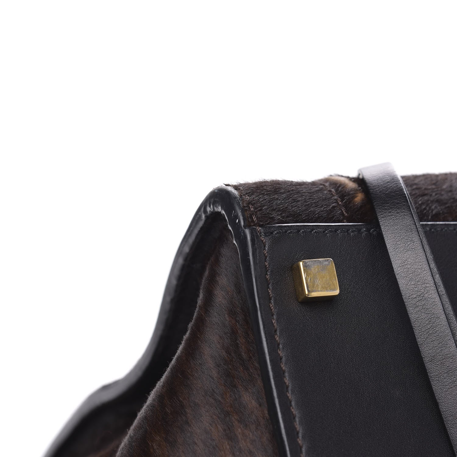Celine Shaded Pony Hair Calfskin Medium Phantom Luggage Brown 9 of 16