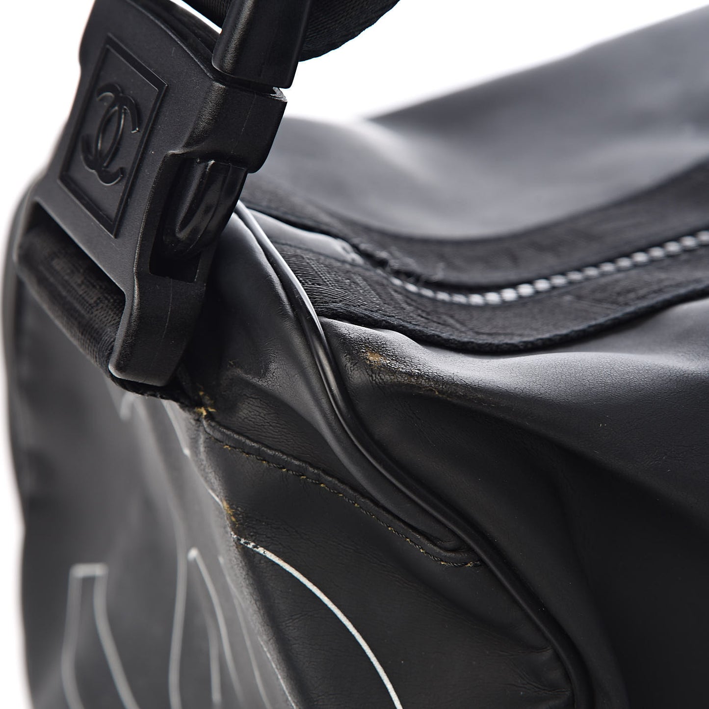 Rubber Nylon Sport Duffle Black