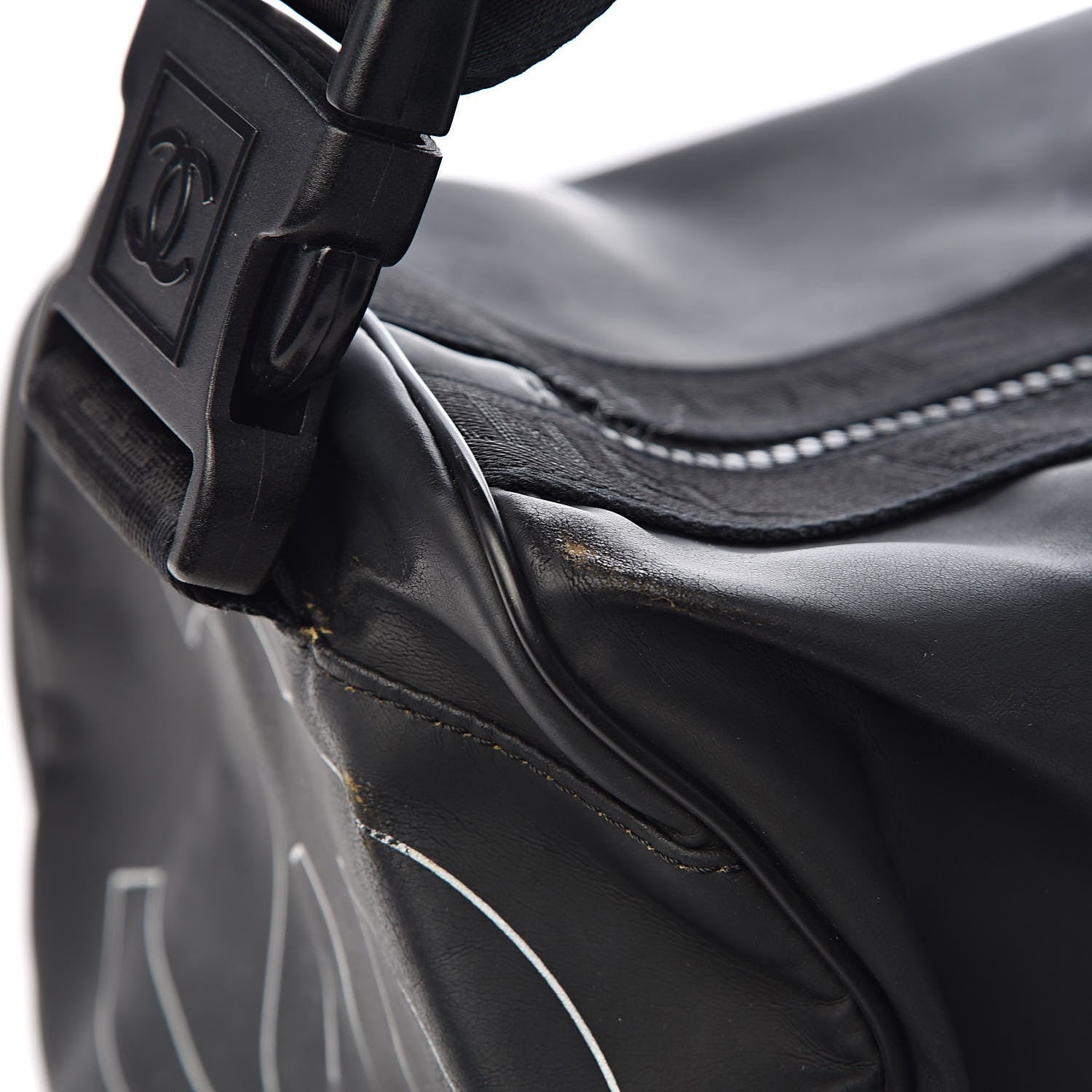 Chanel Rubber Nylon Sport Duffle Black 9 of 14