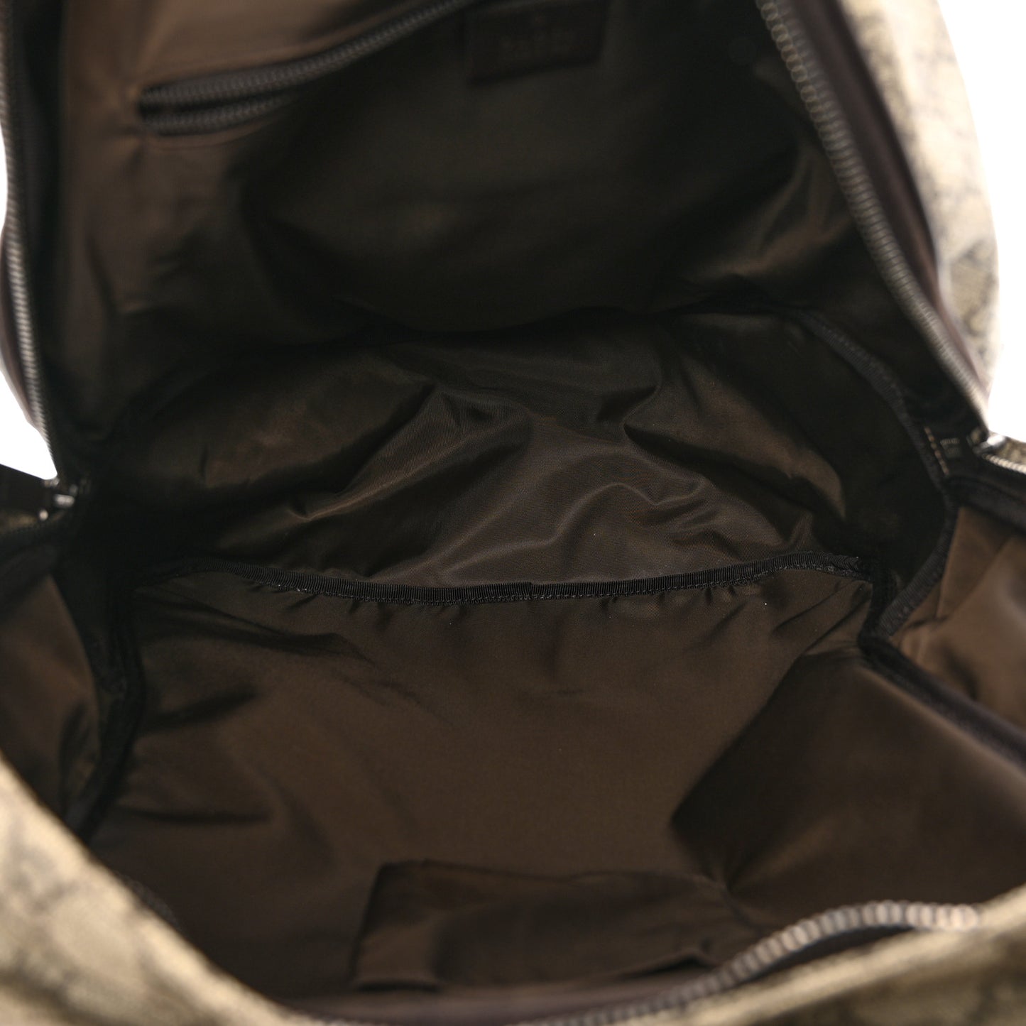 GG Plus Monogram Interlocking G Medium Backpack Dark Brown