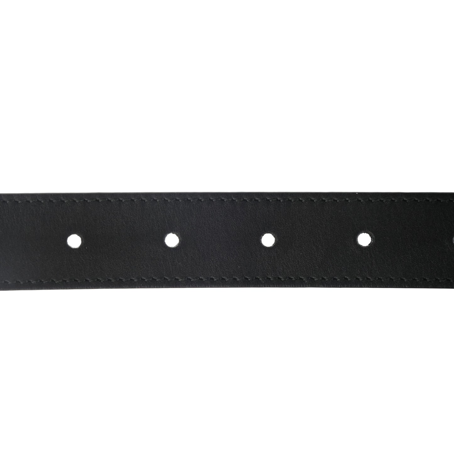 Moon Calfskin Torchon Double G 25mm Belt 95 38 Black
