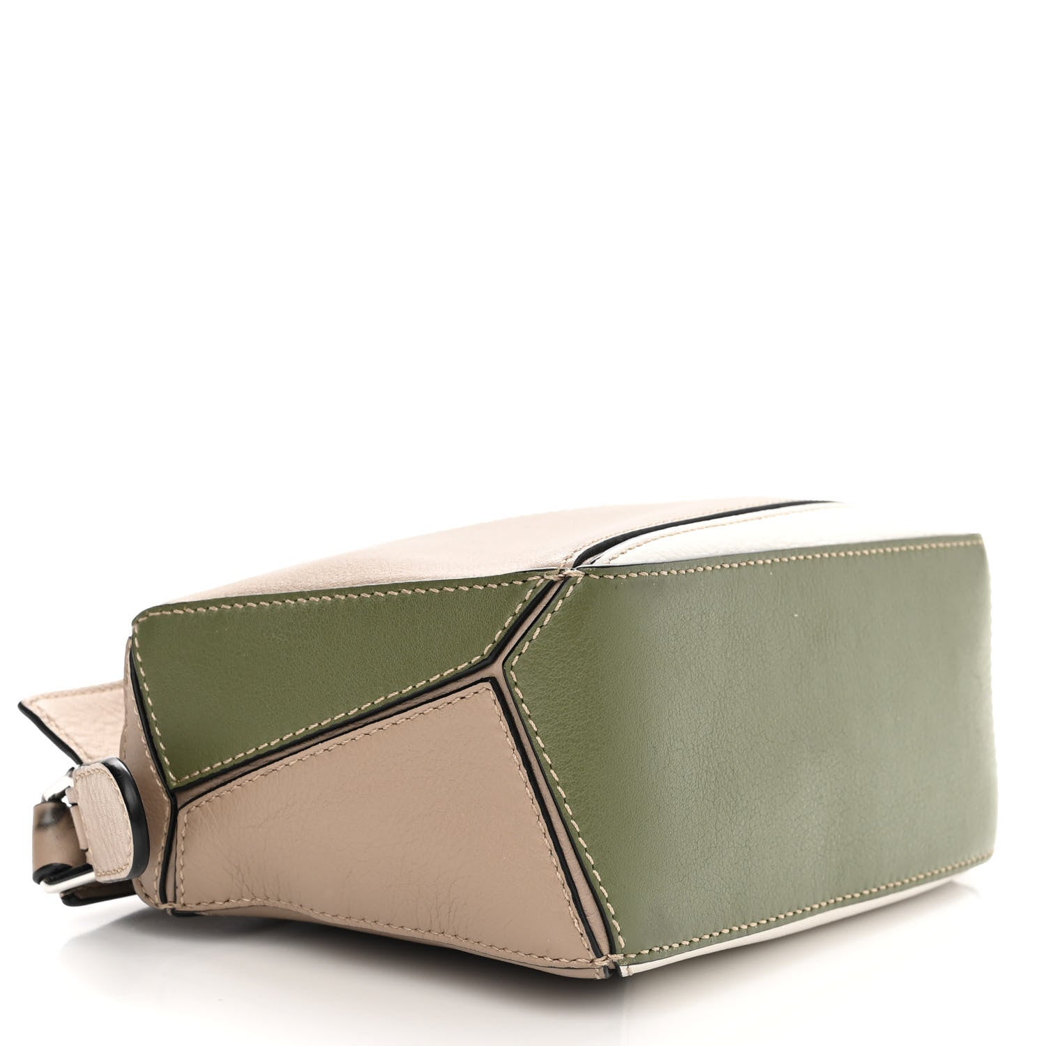 Loewe Calfskin Mini Puzzle Bag Sand Avocado Green 4 of 11