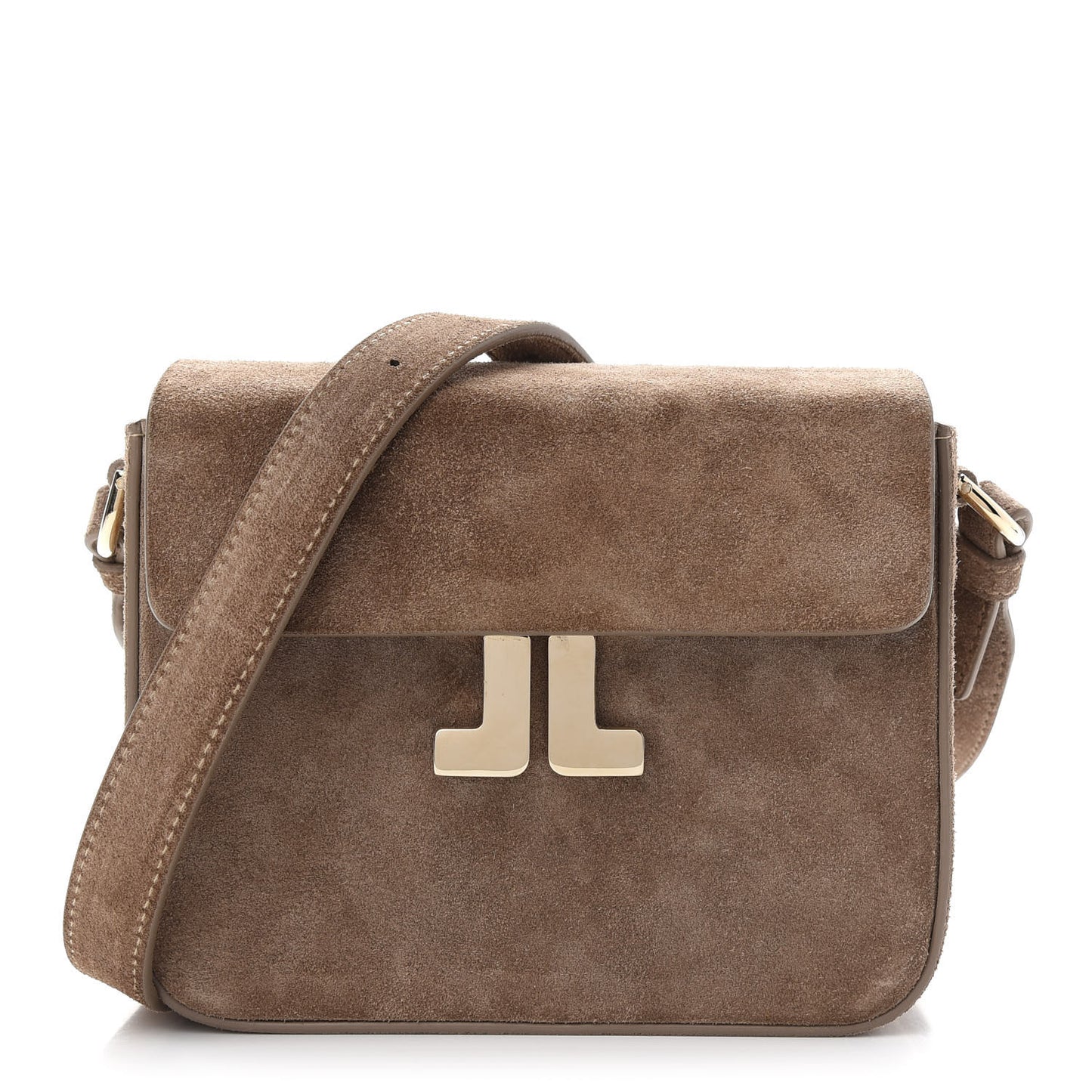 Suede JL Carnet Crossbody Mocha