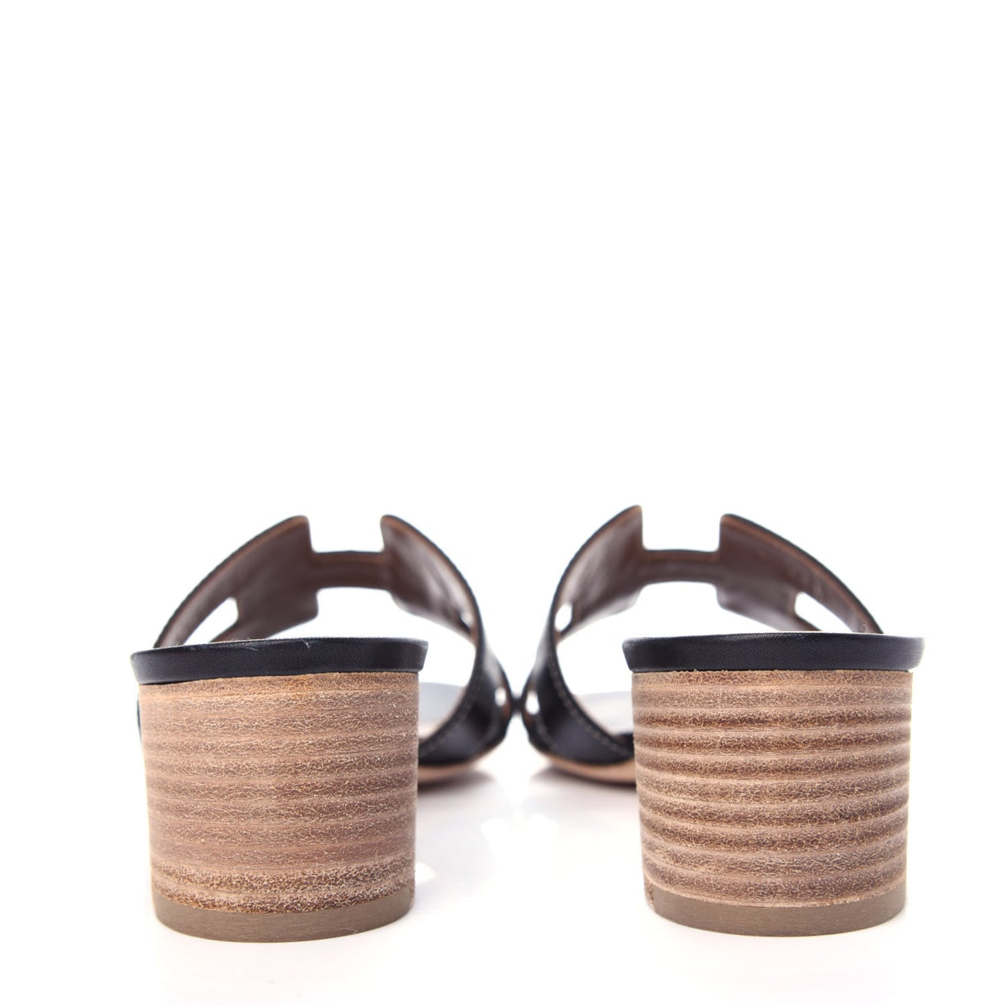Calfskin Oasis Sandals 37 Black