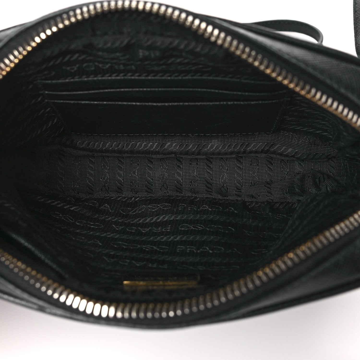 Prada Saffiano Mini Camera Crossbody Bag Black 5 of 9