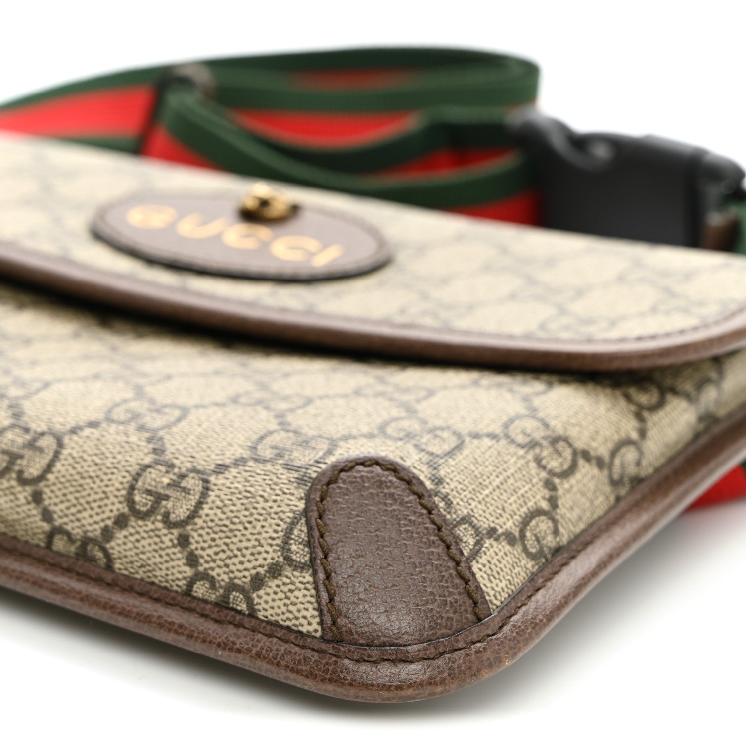 Gucci GG Supreme Monogram Neo Vintage Web Belt Bag Brown 9 of 9