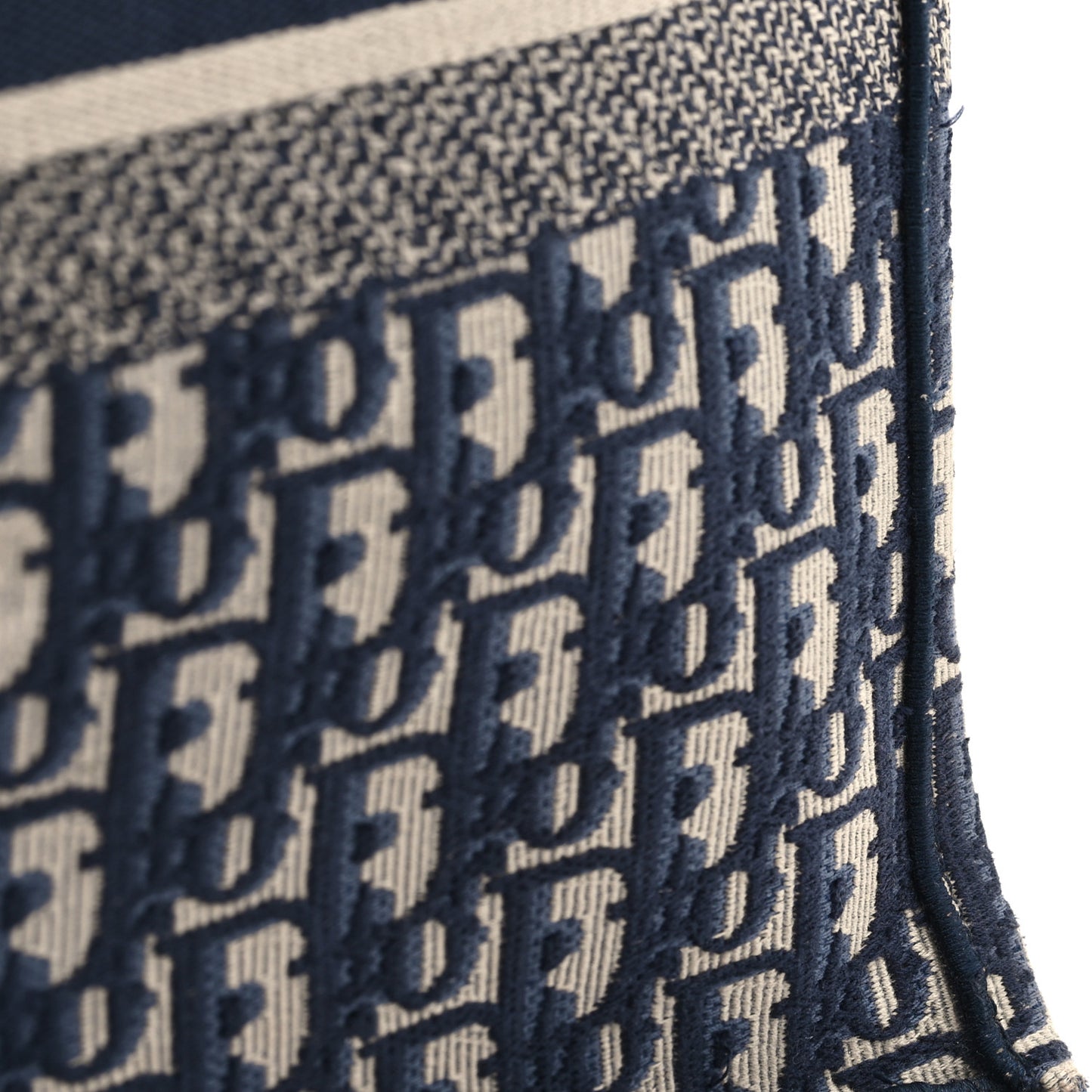 Oblique Large Book Tote Blue Multicolor