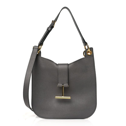 Tom Ford Grain Calfskin Small Tara Crossbody Grey 1 of 8