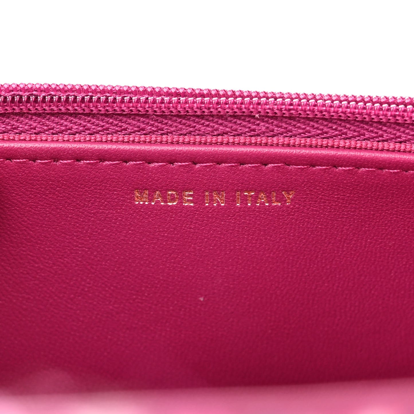 Tweed Quilted Wallet On Chain WOC Fuchsia Purple