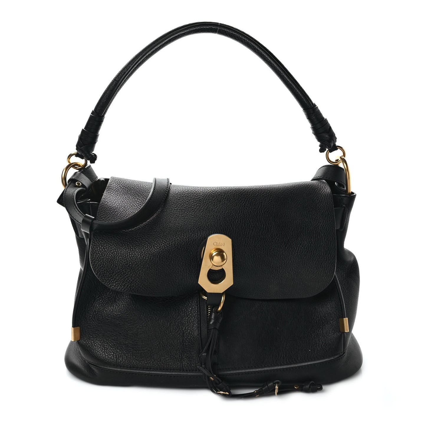 Calfskin Medium Owen Flap Bag Full Blue