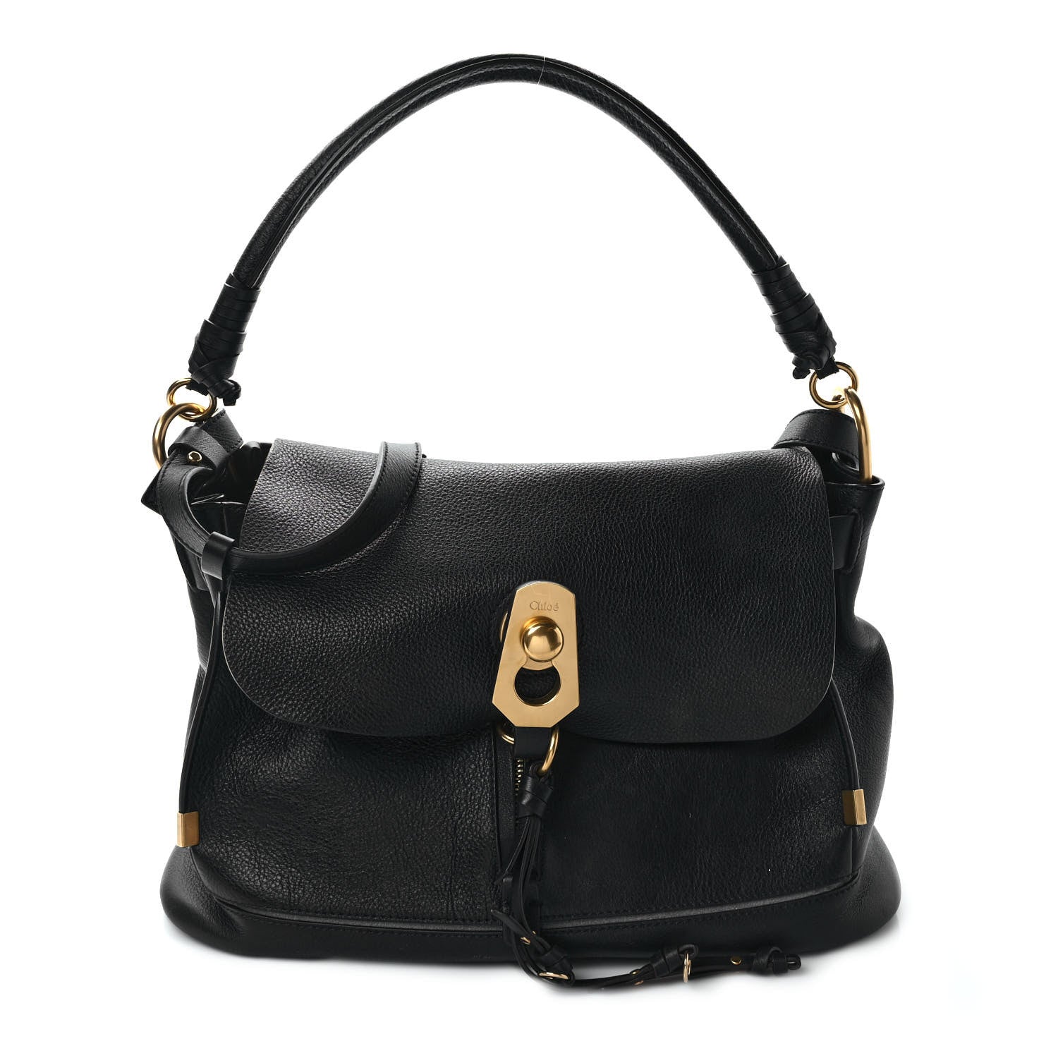 Chloe Calfskin Medium Owen Flap Bag Full Blue 1 of 10