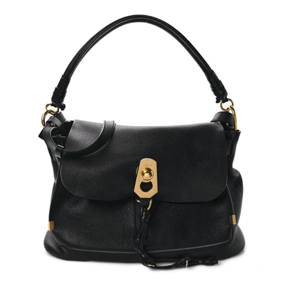 Chloe Calfskin Medium Owen Flap Bag Full Blue 1 of 10