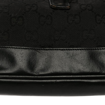 Gucci Monogram Small Jackie O Hobo Black 26 of 33