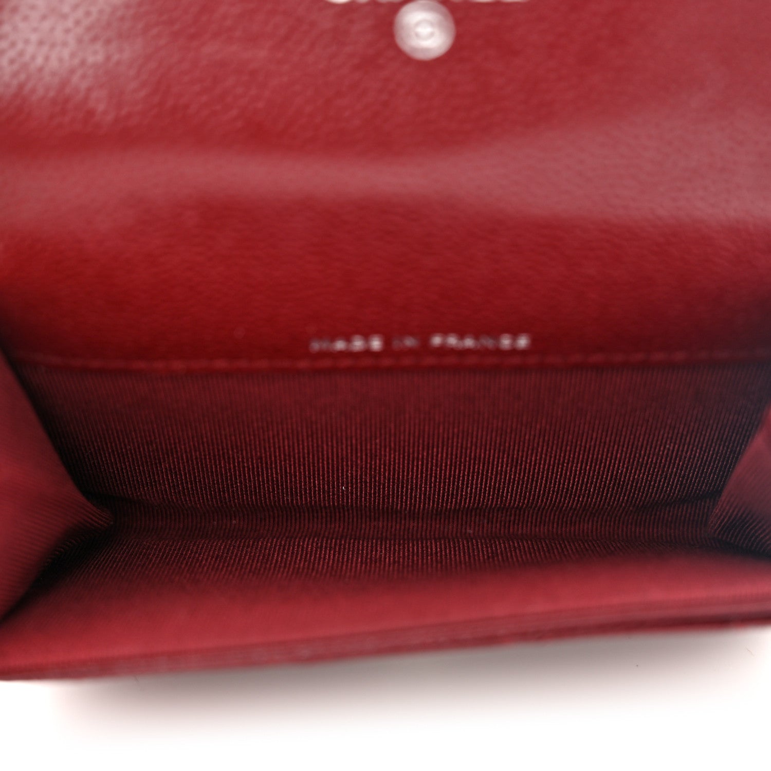Chanel Caviar Quilted Flap Card Holder Wallet Burgundy 5 of 11