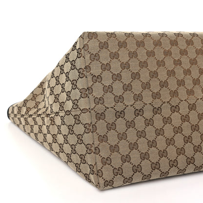 Gucci Grained Calfskin Monogram Large Totissima Reversible Tote Black 15 of 17